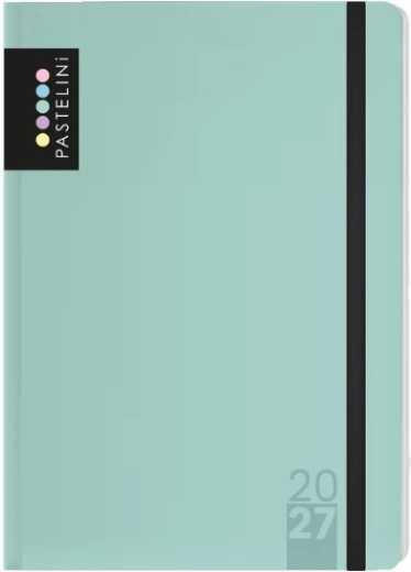 Pastelini týždenný diár A6 2027 zelený