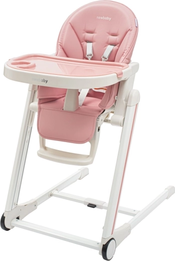 Jedálenská stolička pre deti New Baby Muka dusty pink