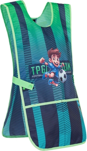 Topgal školská zástera na výtvarnú výchovu futbal ZINA