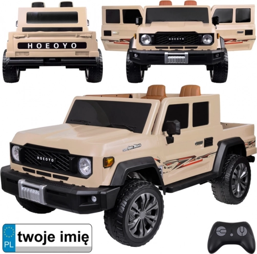 Elektrické auto pre deti, dvojmiestne 4x4 s korbou 24V – Pickup