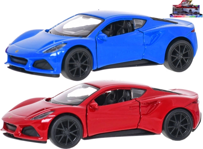 Kovový model auta Lotus Emira 12 cm so spätným chodom - 1 kus