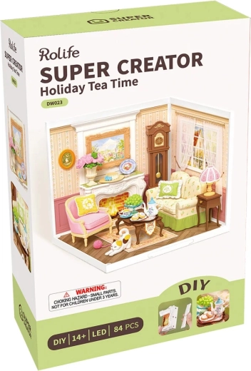 DIY sada s 84 dielikmi a LED osvetlením