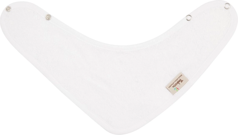 Timboo bandana podbradník biely 36 × 22 cm