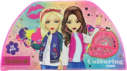 Kreatívna sada kreslenia v kufríku s motívom pre dievčatá