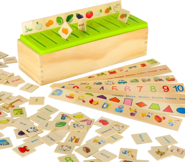 Učenie triedením: čísla, tvary, zvieratá aj ovocie