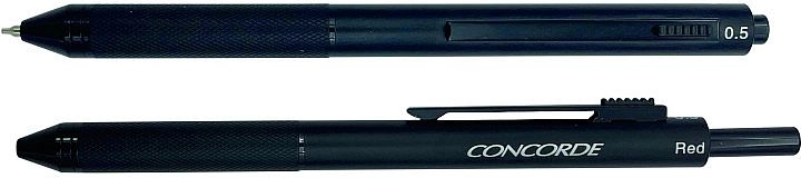 Guličkové multifunkčné pero 4v1 CONCORDE Chameleon, čierne
