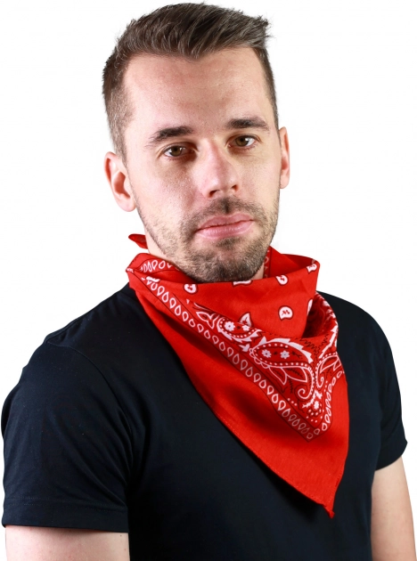 Červená kovbojská šatka