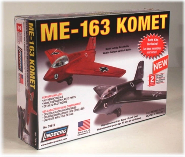 Lindberg Messerschmitt Me-163 Komet – plastový model lietadla 1:72