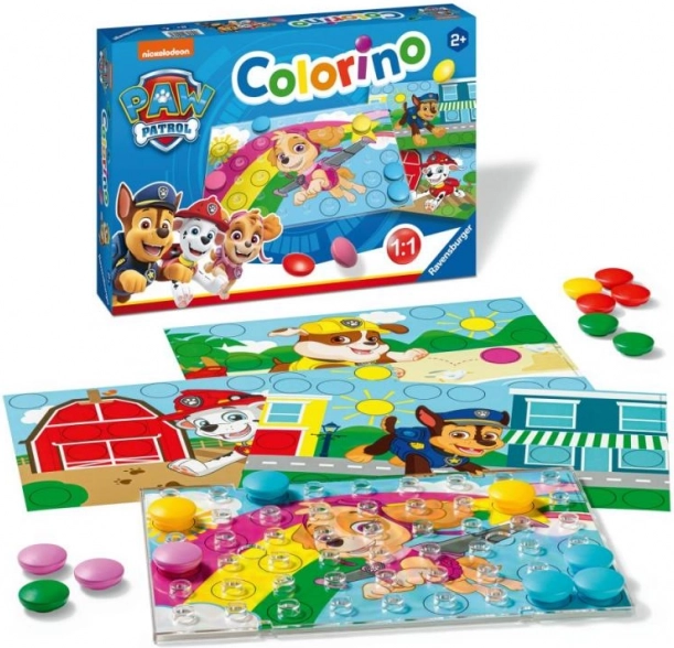 Colorino Tlapková patrola – farebná gombíková hra pre deti