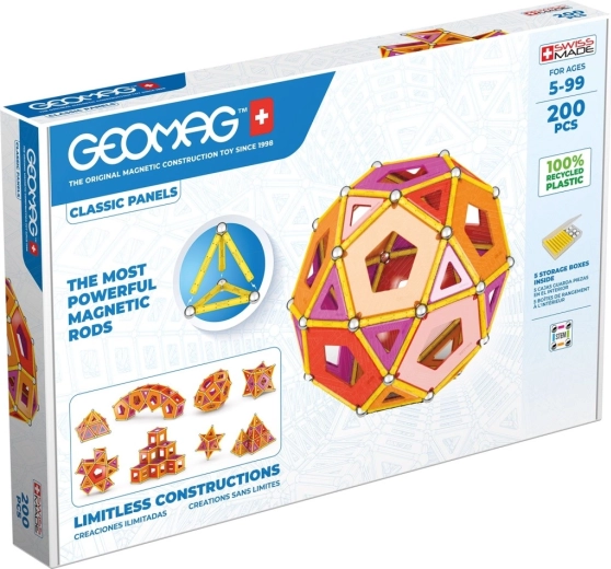 Geomag Classic Panels magnetická stavebnica 200 dielov