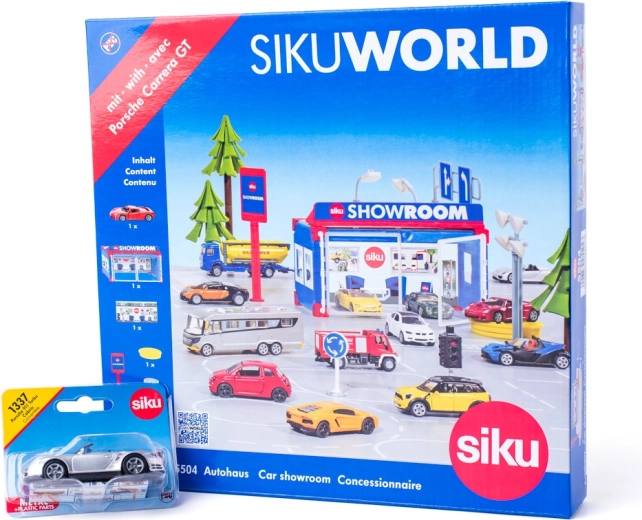 SIKU World autosalón s autíčkom Porsche 911 Turbo