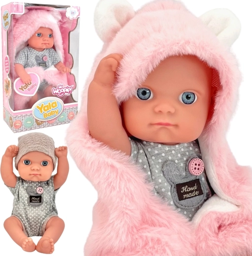 Prvá Bábika Bábätko WOOPIE ROYAL s Králičou Deka 23 cm