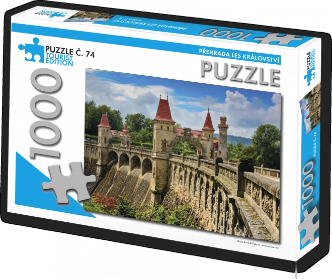 Puzzle Priehrada Les Kráľovství 1000 dielikov - Turistická edícia