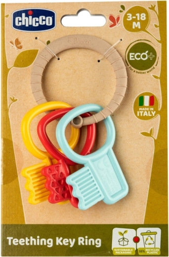 Chicco hryzátko kľúče Eco+ pre bábätká 3m+
