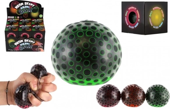 Antistresová neónová squish loptička