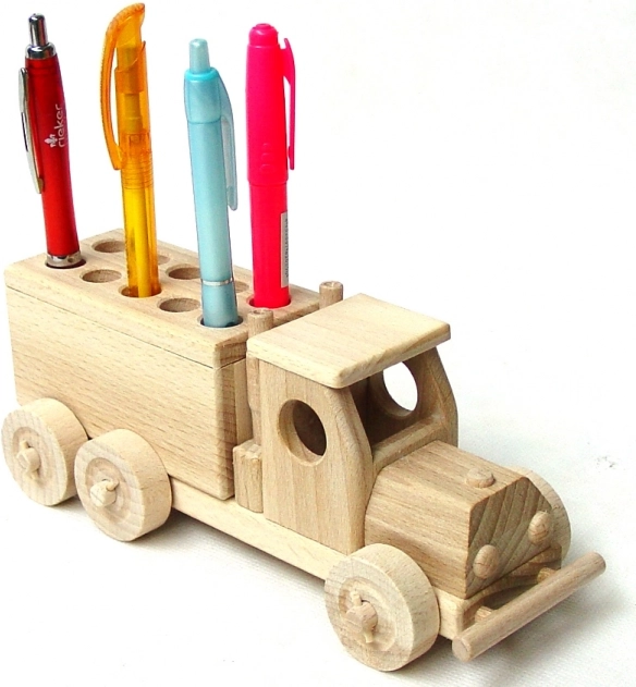 Ceeda Cavity drevený stojanček na ceruzky – nákladiak