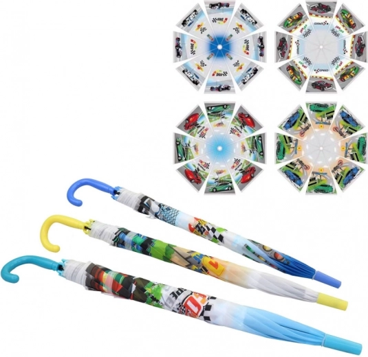 Detský dáždnik s motívmi áut