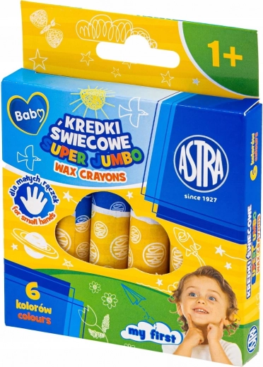 ASTRA voskové pastelky jumbo 6 ks