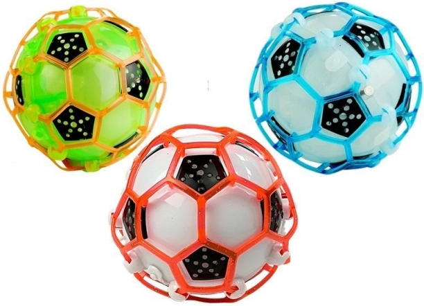 Svietiaca skákacia futbalová lopta pre deti so zvukmi
