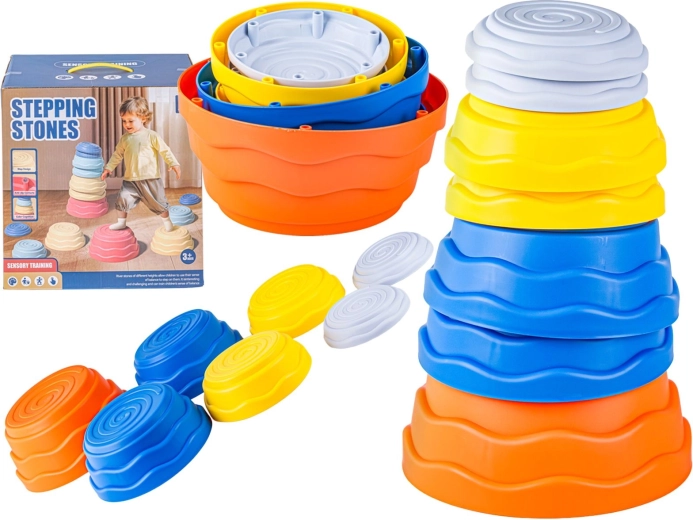 Senzorický balančný chodník pre deti – balančné kamene 7 ks