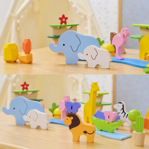 Zvieratká zo savany a prvky prírody