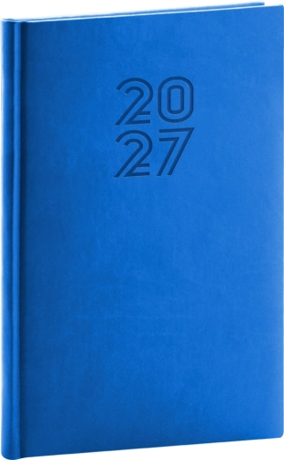 Notique týždenný diár Aprint 2027 modrý 15 × 21 cm