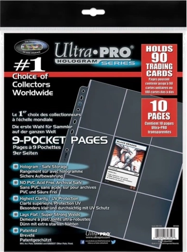 Ultra PRO Platinum Series 9-vreckové zakladacie listy do albumu, 11-dierové (10 ks)