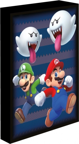 Svietiaci LED obraz Super Mario 30x40 cm