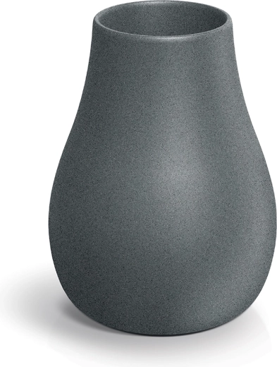 Kvetináč Evolia Slim 40 cm – žulovo sivý, moderný okrúhly plastový obal na rastliny