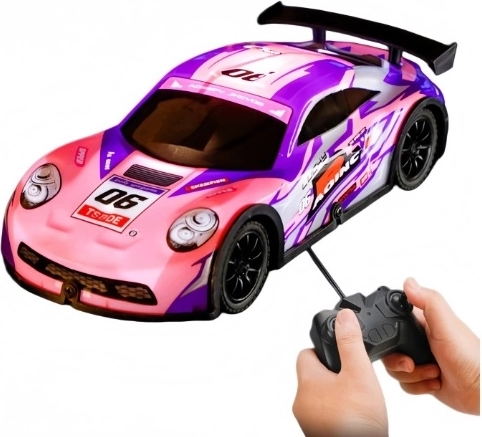 Ružové auto na diaľkové ovládanie