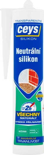 Neutrálny silikón transparentný 280 ml CEYS