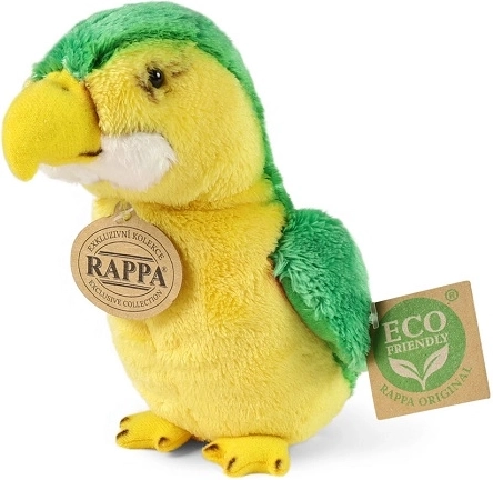 Rappa plyšový papagáj zelený 15 cm ECO-FRIENDLY