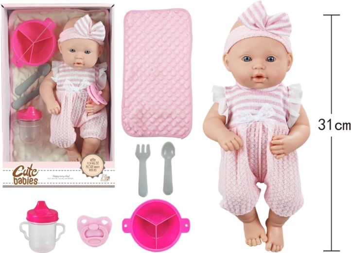 Bábätko s doplnkami 28 cm