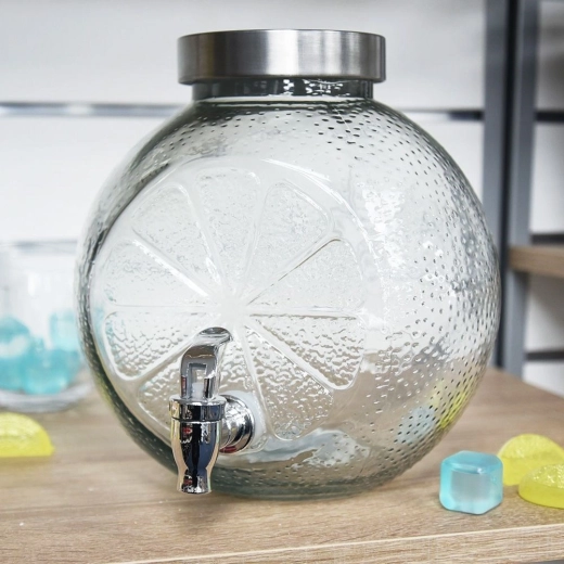 Pevné sklo s citrusovým reliéfom