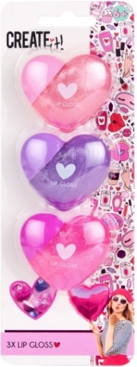 Balzam na pery s leskom v tvare srdiečka Creat it