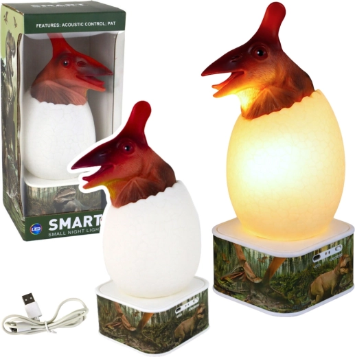 Nočná LED lampička pterosaura vo vajci s USB nabíjaním