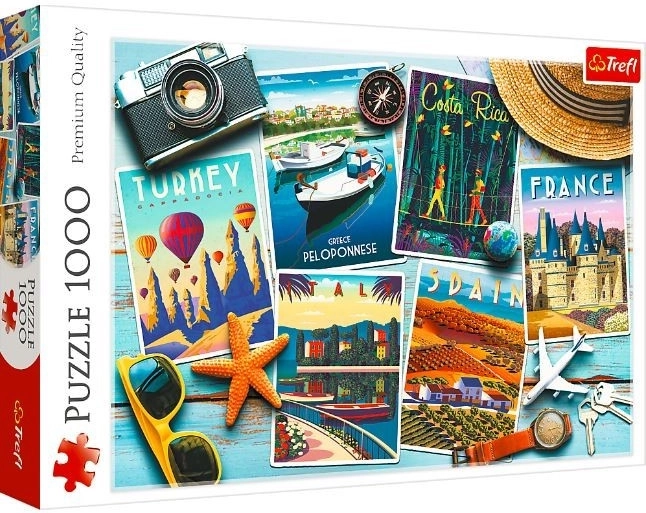 Puzzle 1000 dielikov – Prázdninové pohľadnice