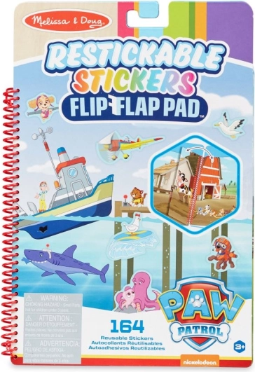 PAW PATROL prelepovacie samolepky flip-flap – misia v zátoke