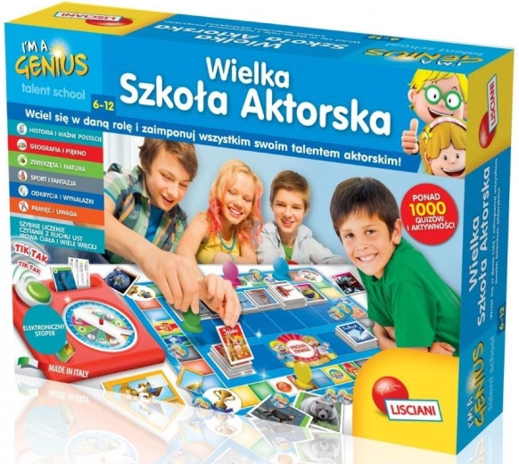 Lisciani Malý génius – Veľká škola herectva stolová hra
