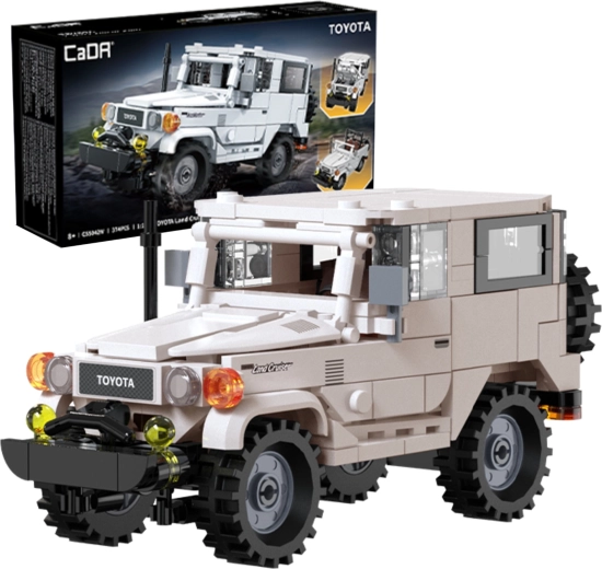 Stavebnica CaDA Toyota Land Cruiser FJ40 v mierke 1:24, 374 dielikov
