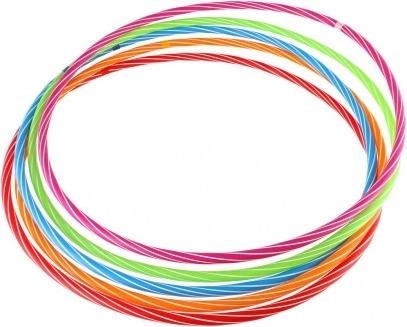 Farebný hula hop obruč 70 cm