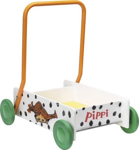 Drevené detské chodítko a vozík Pippi Dlhá pančucha