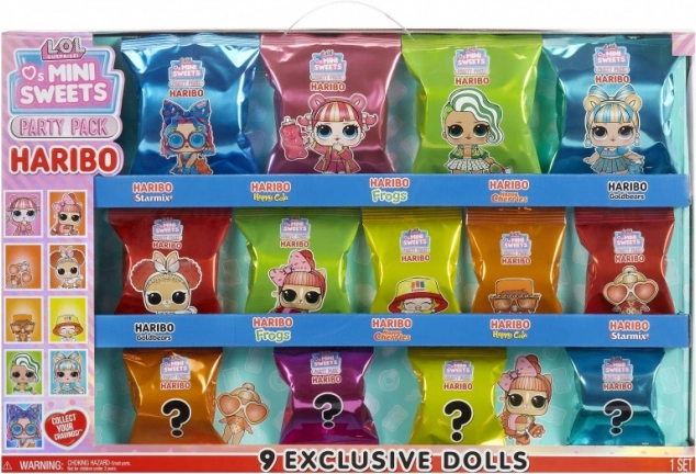LOL Surprise Loves Mini Sweets x HARIBO party pack – set bábik a sladkostí
