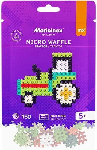 Kocky Micro Waffle – traktor, 150 dielov