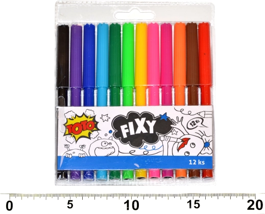 Farebné fixky 12 ks