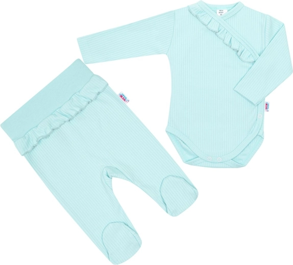 2-dielna dojčenská súprava New Baby Stripes, ľadovo modrá, 86