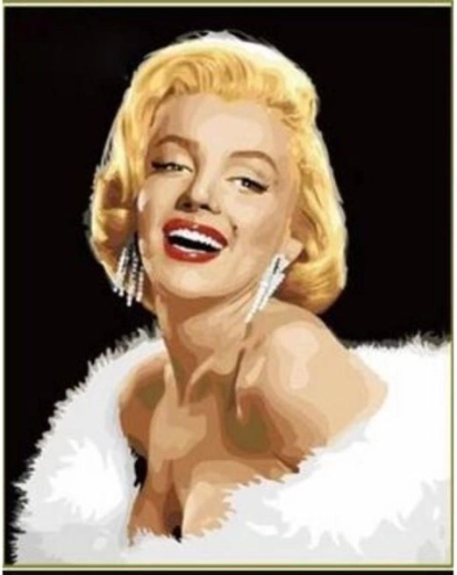 Obraz na maľovanie podľa čísel na ráme 40 × 50 cm Marilyn Monroe