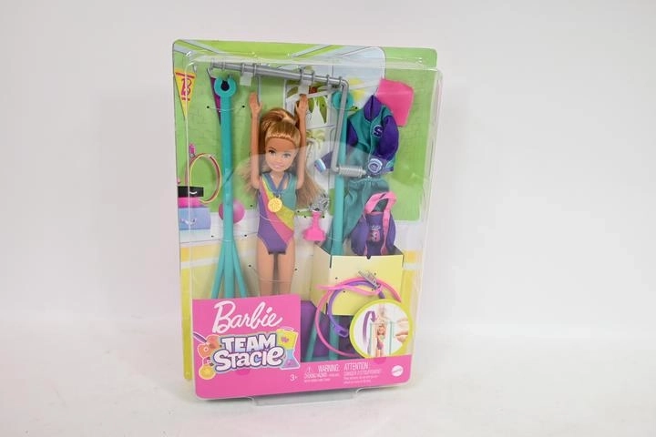 Barbie tím Stacie – gymnastická súprava s hrazdou a doplnkami