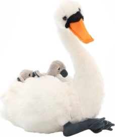 Plyšová labuť s mláďatami