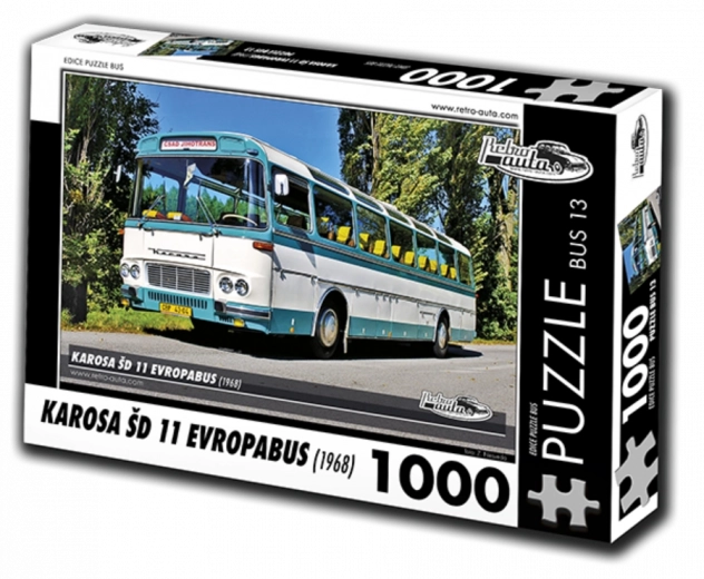 Puzzle Retro-Auta BUS Karosa ŠD 11 Evropabus 1000 dielikov